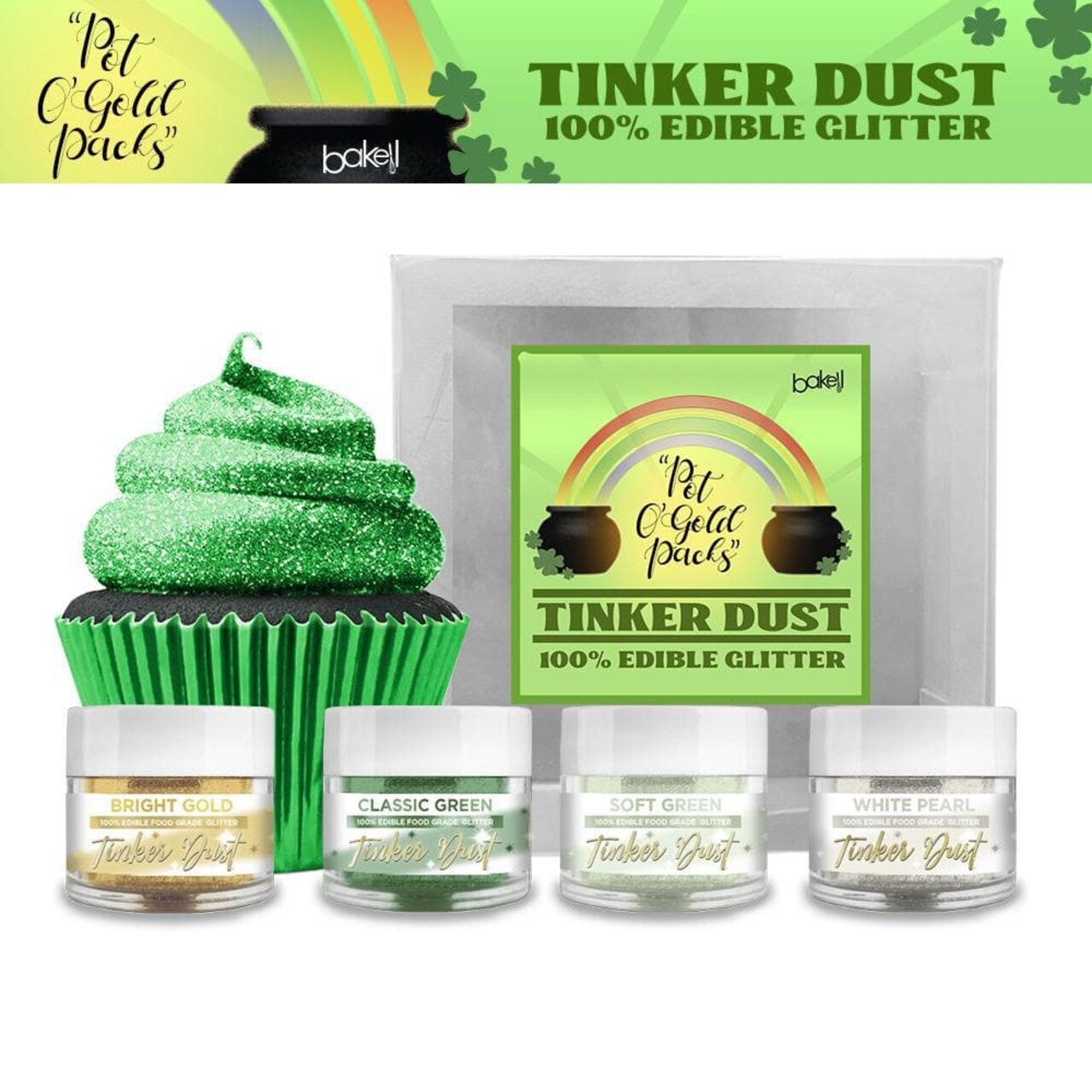 St. Patty's Day Pot O' Gold Collection Tinker Dust® Glitter Combo Pack A (4 PC SET)